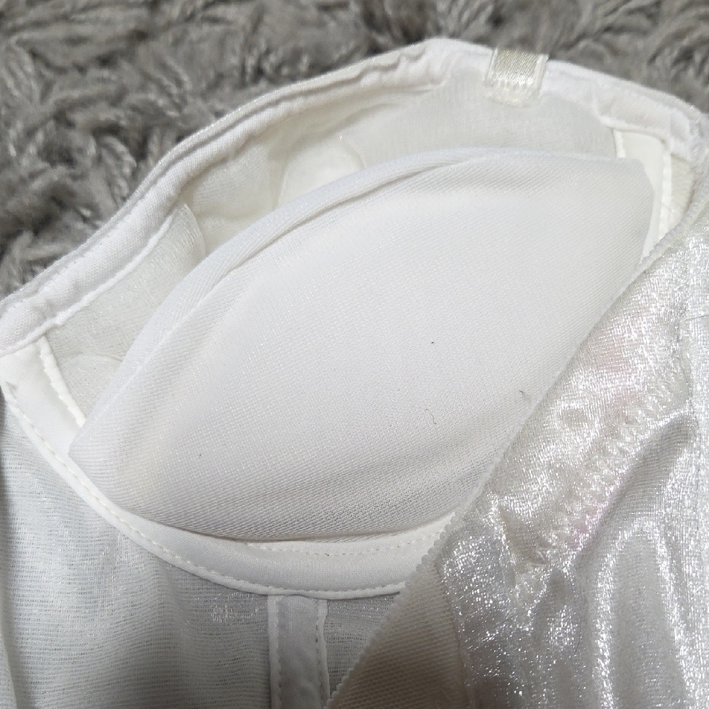 Vintage Fredricks Corset Elegant White Satin Bustier Top - Picture 4 of 5